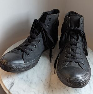 Converse All Star Black Sole Size 10 Sneakers
